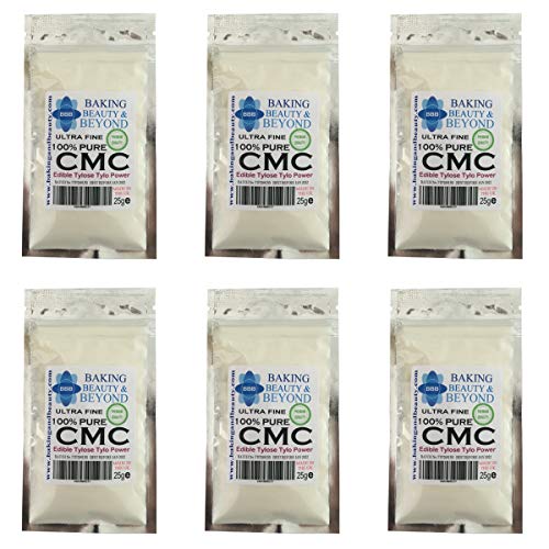 Pure CMC Tylo Tylose - Polvo de goma de mascar y tragacanto, pasta de azúcar comestible 25 g