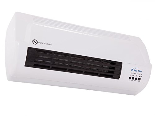 PURLINE HOTI M50 Calefactor cerámico Split de Pared 1000W / 2000W con Mando a Distancia y termostato Regulable