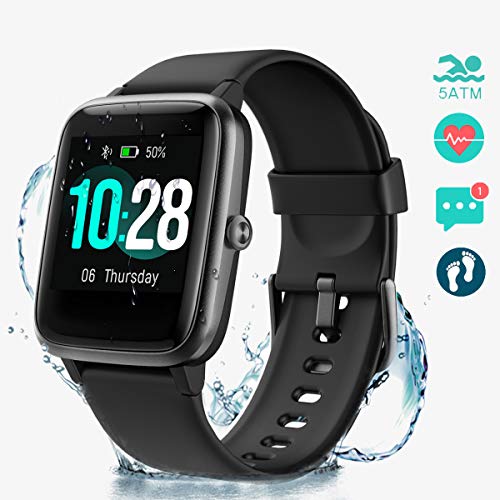 PUTARE Smartwatch, Relojes Inteligentes Impermeable IP68 para Mujer Hombre niños, Reloj de Fitness con Monitor de Frecuencia Cardíaca/Sueño/Calorías/Pasos, Pantalla Inteligente de 1.3"para iOS Android