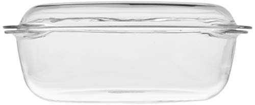 Pyrex Cazuela Oval 3,0L con Tapa Classic Vidrio, Transparente, 6.42 cm