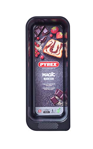 Pyrex Magic Molde Para Horno, Acero Inoxidable, Negro, 26 cm