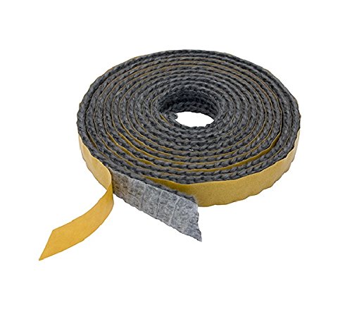 Pyrojoints 501, plana, autoadhesiva, Negro, 2 x 6 mm, Negro, por metro.