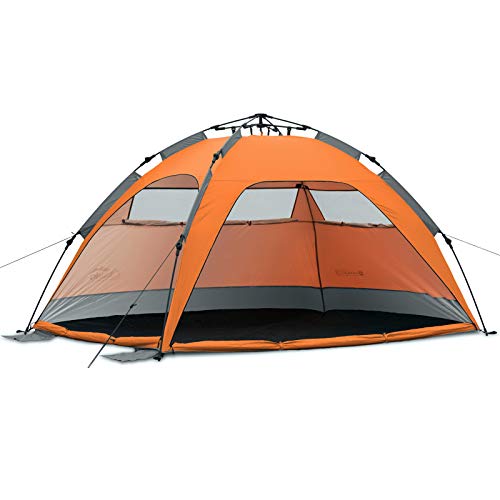 Qeedo Quick Palm Tienda de Playa UV (Quick-Up-System) - Naranja