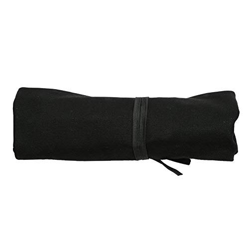 QEES - Rollo de cuchillo de chef, 27 ranuras para cuchillos con asa, tela Oxford duradera para cuchillos de cocina, estuche de almacenamiento para herramientas de viaje
