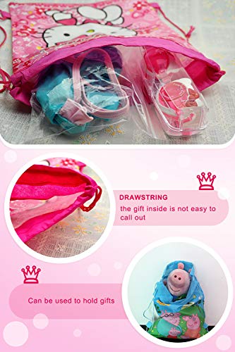 Qemsele Bolsa Mochilas Bolsas de cumpleañoscordón Dibujos Animados Mochila Bolsas para cumpleaños niños y Adultos la Fiesta favorece la Bolsa, Rellenos Bolsas Fiesta 12Pcs (Avengers, W10 * H12)