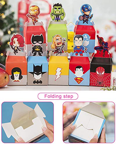 Qemsele Cajas De Fiesta Bolsas de cumpleaños, 20Pcs Regalo Cajas, Cajas de Caramelo Tema reutilizable Bolsas de Fiesta bolsas para cumpleaños niños la fiesta favorece la bolsa bolsas fiesta (Doraemon)