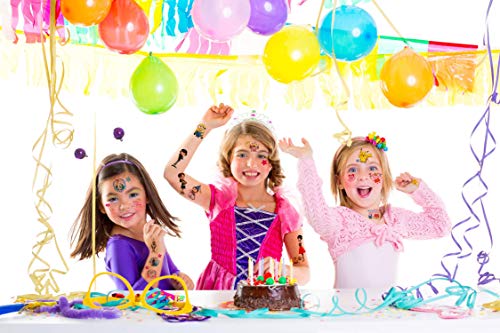 Qemsele Tatuajes Temporales Para Niños Niñas, 10 Sheets 200+ Pcs Hojas Dibujos animados Tatuaje Falso Pegatinas Para piñata Niños infantiles fiesta de cumpleaños regalo Bolsas Relleno