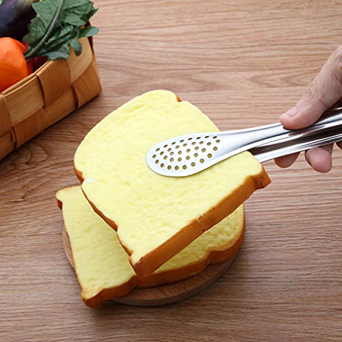 Qimao Clip de Acero Staninless Pan Tostado Alimentos salmuera Filete de la Barbacoa de la Abrazadera de Cocina Panadería Suministros