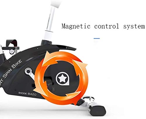 Qinmo Cubierta de Bicicleta de Ejercicios, Inteligente magnética Control Dinámico de Bicicletas Asiento Ajustable y el Manillar de Fitness los Deportistas Bicicleta estática