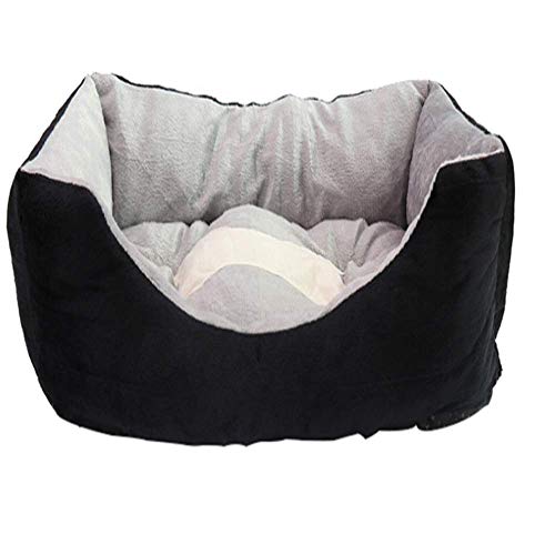 Qishi - Cama antideslizante para mascotas (invernal, caseta cálida, resistente a los arañazos, para gatos, 4 estaciones, general)