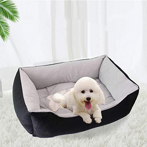 Qishi - Cama antideslizante para mascotas (invernal, caseta cálida, resistente a los arañazos, para gatos, 4 estaciones, general)