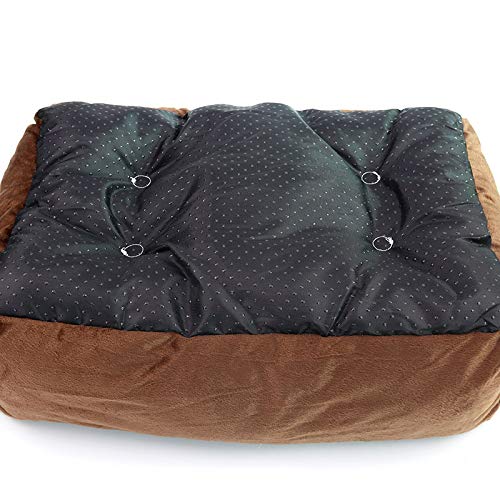 Qishi - Cama antideslizante para mascotas (invernal, caseta cálida, resistente a los arañazos, para gatos, 4 estaciones, general)