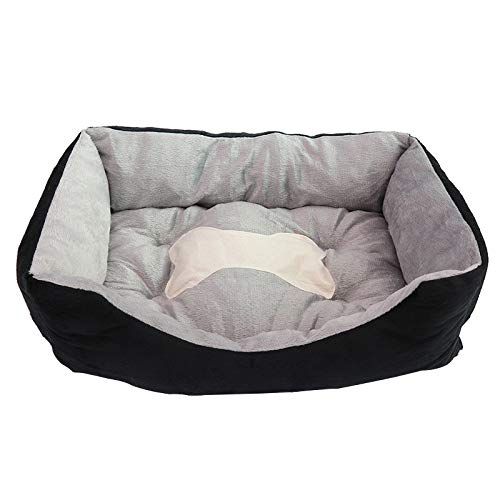Qishi - Cama antideslizante para mascotas (invernal, caseta cálida, resistente a los arañazos, para gatos, 4 estaciones, general)