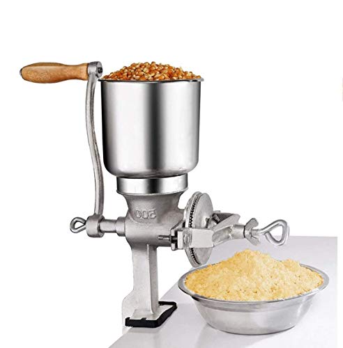 Qiusa Manual Maíz Grinders Máquina de Mano Harina de Trigo Grano Multigrain Tuerca Molinos de Calidad Premium Hierro Fundido Casa Herramienta de Cocina
