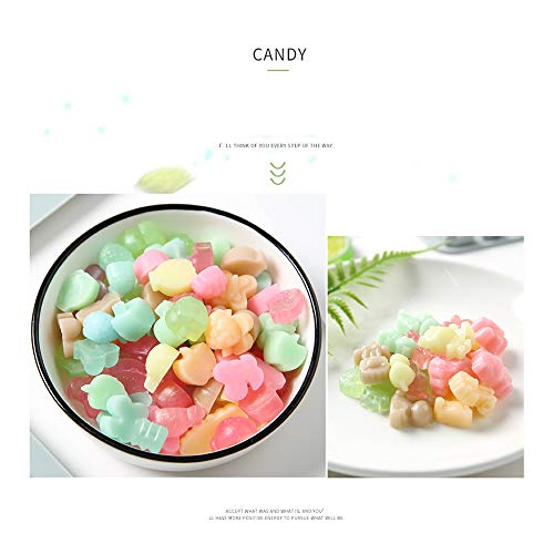 Qiwenr 2 Conjunto Moldes Gominolas Silicona,Moldes Gummy Bandejas Moldes de Silicona para Dulces Gummy，con 2 Goteros de Bonificación(Rosado