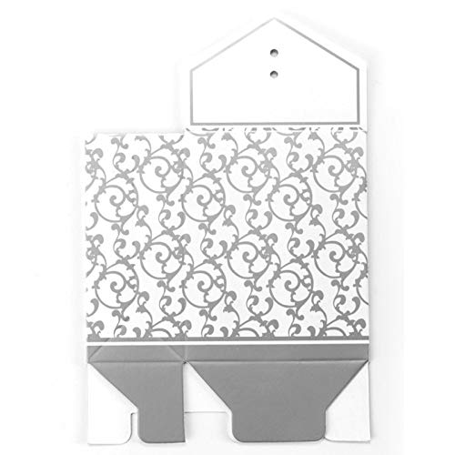QKP 50x Boite A Dragee, Accesorio De Decoración De Boda, Mesa, Bautismo, Flor, Adorno Argentina