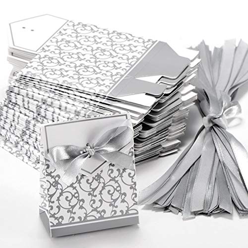 QKP 50x Boite A Dragee, Accesorio De Decoración De Boda, Mesa, Bautismo, Flor, Adorno Argentina