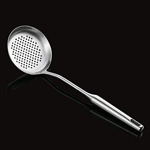 QLSN Colador Acero Inoxidable Malla Fina, Tamizar Tamices Strainer Pasta Colander Cocina Cedazos,Cuchara para Fugas Casera De Acero Inoxidable 304 Espesada.