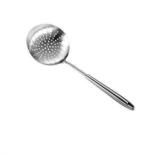 QLSN Colador Acero Inoxidable Malla Fina, Tamizar Tamices Strainer Pasta Colander Cocina Cedazos,Cuchara para Fugas Utensilios De Cocina Domésticos Cuchara con Filtro para Ollas Calientes.