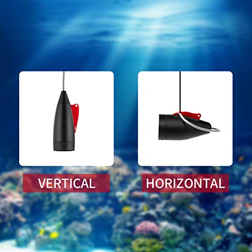 QOUP Buscador de Peces de 4,3 Pulgadas, con Luces LED Brillantes 8, la visión Nocturna HD, Profundidad de localización inalámbrica Sonar, por Lago, río, mar y Otro Ambiente de la Pesca