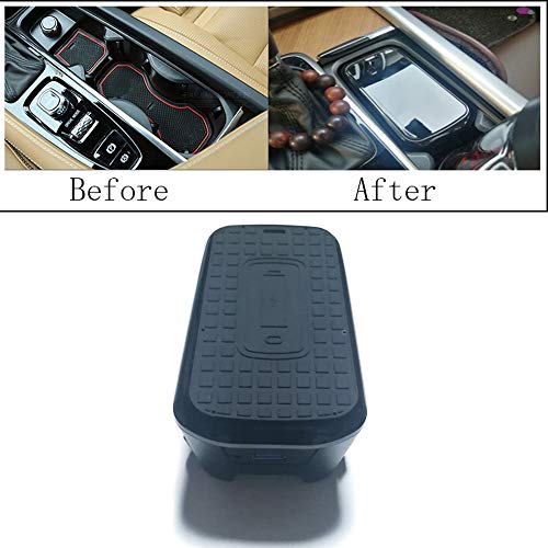QQKLP Coche inalámbrico Qi Cargador móvil de Carga inalámbrica Placa Accesorios Ajuste para el Volvo XC60 XC90 V60 C60 C90 2018 2019 para iPhone,For xc60 2018 2019