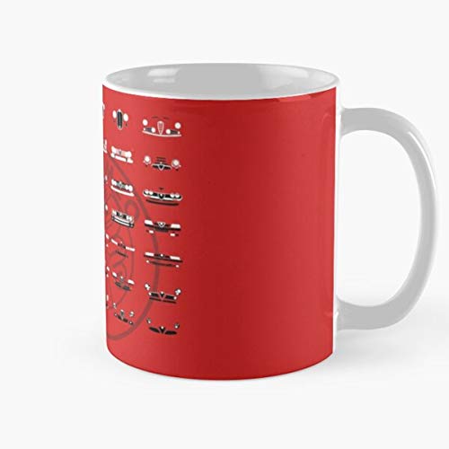 Quadrifoglio 6C 4C 24Hp Milano Alfa 8C Romeo La Mejor Taza de café de cerámica de mármol Blanco de 11 oz