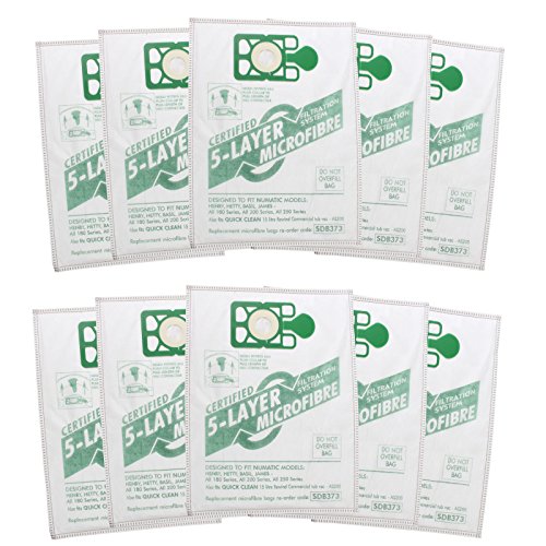 Qualtex las Bolsas Polvo para para Numatic Henry & Hetty Aspiradoras Paquete 10