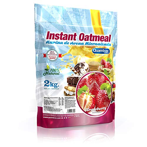 Quamtrax Nutrition Avena Instantánea, Sabor Fresa - 2000 gr
