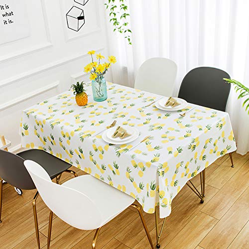 QUANHAO Mantel Impermeable Rectangular PVC Impermeable y Resistente al Aceite Mantel de plástico Mesa de Comedor Comedor Cocina Multicolor Caucho Resistente a la Suciedad (110x160cm, Fruta)
