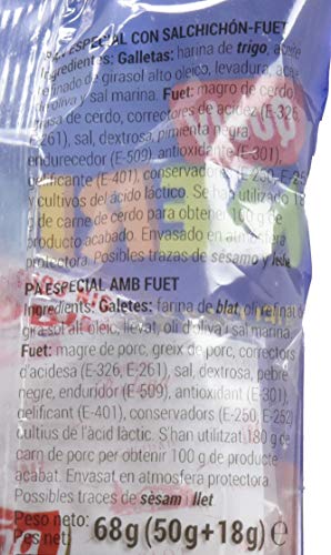 Quely Quely Merienda Con Cañitas De Fuet 80 g Pack de 21