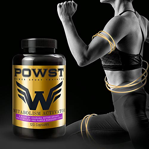 Quemagrasas Potente y Rápido, Termogénico acelerador de Metabolismo, para Hombre/Mujer, 120 Cápsulas para adelgazar. POWST