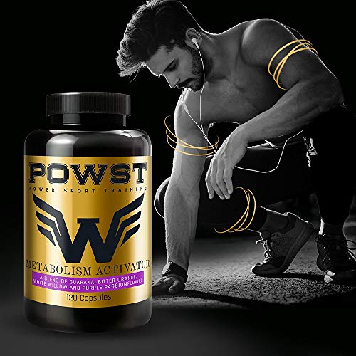 Quemagrasas Potente y Rápido, Termogénico acelerador de Metabolismo, para Hombre/Mujer, 120 Cápsulas para adelgazar. POWST