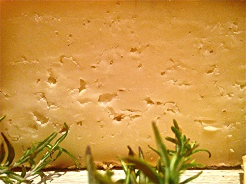 Queso de oveja al romero gourmet con caja de madera premium (español, curado, ideal con vino, queso entero de 2kg de leche pasteurizada), de Losquesosdemitio