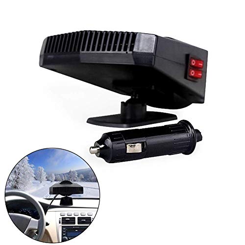 Queta 2018 versión Calentador de Coche, portátil, Calentador de Coche para Coche, Furgoneta, descongelador, Ventilador de refrigeración, 12 V-200 W, descongelador de Parabrisas de Invierno
