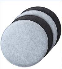 Queta 4 pzs cojines para silla gris oscuro y gris claro Cojín de silla a juego Cojín de silla cómodo Cojín de asiento Cojín de silla antideslizante de polipropileno