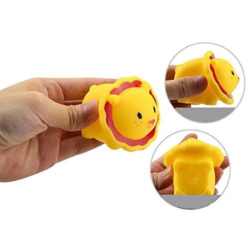 Queta Juguete para el baño, 7 Piezas Juguetes de bañera Juguetes acuáticos diversión acuática para niños con 1 Red de Pesca y 6 Animales Marinos