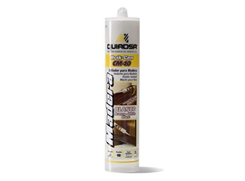 Quiadsa 52502326 Sellador Elástico para Madera, Blanco, 300 ml