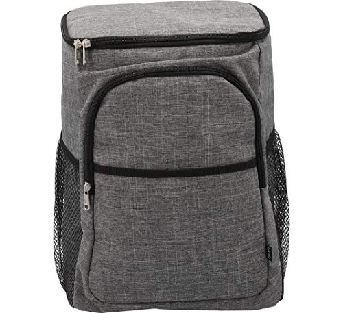 Quid Mochila Porta Alimentos, para IR de Picnic, Exterior de Tela e Interior isotérmico, 42x20x29 cm 17 L, 2 Compartimentos, Material (Foam térmico), Gris, XL