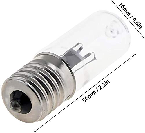 QYHSS Lámpara Germicida UV, Bombilla Compacta de Luz Ultravioleta, Bombilla de Lámpara de ácaros UV, Tubo Ultravioleta de Cuarzo de Ozono, para Mascotas,Tela,teléfono móvil