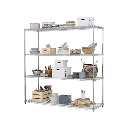 Racking Solutions - Estanteria de Cromo/Sistema de Almacenamiento de Acero, Calidad Comercial, Cargas Pesadas, Capacidad de Carga Total 1200kg (5 Niveles 1838mm Al x 1822mm An x 609mm Pr)