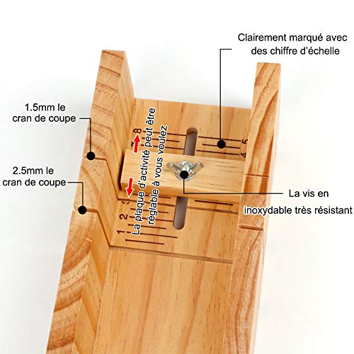 Rain Queen - Molde de jabón rectangular con tapa de silicona para cortar jabón, herramienta de fabricación hecha a mano, jabón, bricolaje ajustable 9 cps