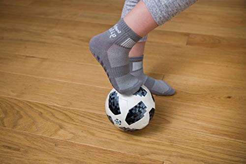Rainbow Socks - Niño Niña Deporte Calcetines Antideslizantes ABS de Algodón - 6 Pares - Blanco Violeta Gris Azul Marino Negro Jeans - Talla 30-35