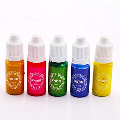 RanDal 10Ml Perla Brillante Pigmento 24 Colores Ultravioleta Resina Epoxi Resina Pegamento Tinte Colorante Joyería Al Moldeo Crafts - Lavanda
