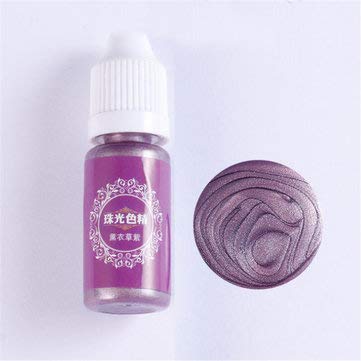 RanDal 10Ml Perla Brillante Pigmento 24 Colores Ultravioleta Resina Epoxi Resina Pegamento Tinte Colorante Joyería Al Moldeo Crafts - Lavanda