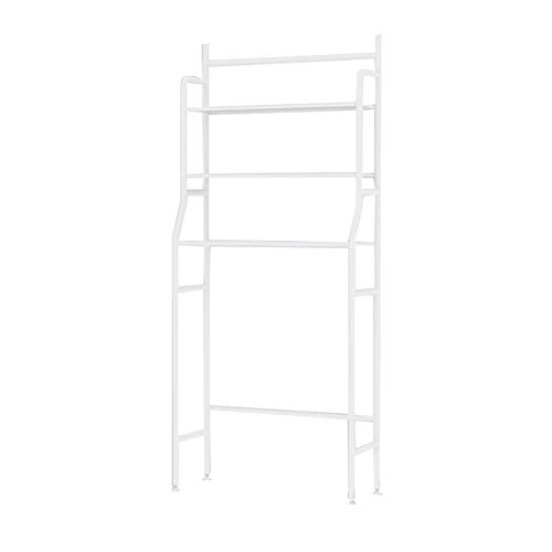 RanDal Estante De Almacenamiento De Cocina De 3 Niveles Sobre Inodoro, Baño, Lavandería, Lavadora, Estante De Toallas - Blanco
