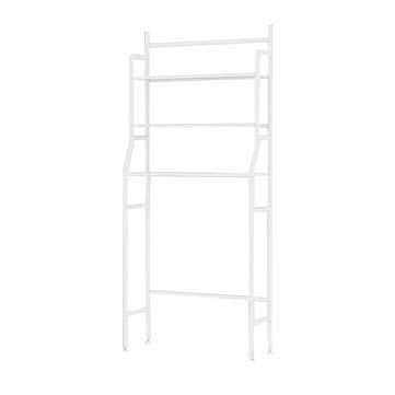 RanDal Estante De Almacenamiento De Cocina De 3 Niveles Sobre Inodoro, Baño, Lavandería, Lavadora, Estante De Toallas - Blanco