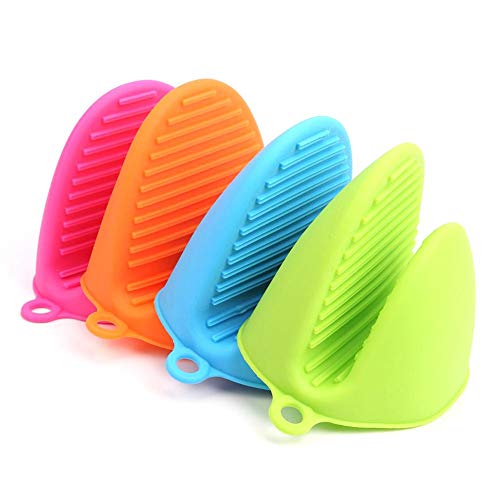 ranninao Manoplas De Horno Silicona Manoplas De Resistencia Al Calor Mango Caliente Soporte De Cocina Agarre Anti-escaldado Aislamiento Térmico Clip De Mano Herramienta Para Hornear Para El tremendous