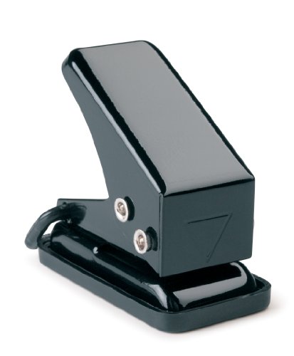 Rapesco Single Hole Punch, Perforadora Metálica de un Agujero y 12 Hojas de Capacidad, 6 mm, Colores Surtidos