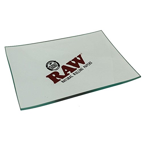 RAW Rolling Tray - Doble cristal grueso - (pequeño)