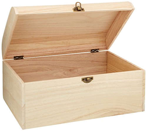 RAYHER HOBBY 6166600 Madera-maletín con Estilo Vintage, 29,5 x 20,5 x 14 cm